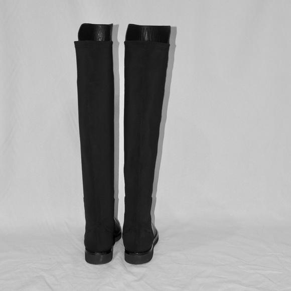 AGL Panelled Knee-high Boots In Black NWOT - Picture 3 of 8